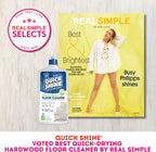 Quick Shine Multi Surface Floor Cleaner 27oz, 2Pk | Ready to Use-Streak Free- No Rinse | Use on Hardwood, Laminate, Luxury Vinyl Plank & Stone | Use in Spray Mops & Vac Mops | Safer Choice Cleaner