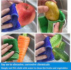 24 Pack Microfiber Scrub Dish Cleaning Cloth, Non-Scratch, Reusable & Durable for Pan Pot Dish Cooktop Stovetop Counter Kitchen Household, Machine Washable, 6 x 6 Inch, Orange, Blue & Green Assorted