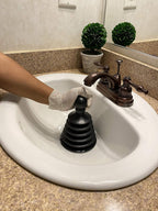 Master Plunger Mighty Tiny Plunger Designed for Bathroom/Kitchen Sinks, Perfect for RV’s. Unclogs Fast & Easy (Patent Pending), Black