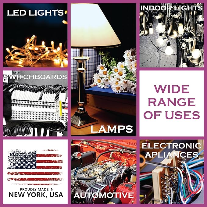 NATIONAL Wire & Cable – 16 AWG 3-Conductor Premium Copper Wire, 50 ft, Stranded | Made in USA, Heavy-Duty Flexible Jacket | LED, Lights, DIY Projects, Low Voltage Wiring, Indoor and Outdoor Use