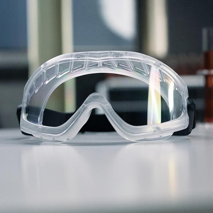 Dräger X-pect 4400 Safety Goggles | Anti-Fog & Anti-Scratch Goggles with Chemical Resistance | 5pcs