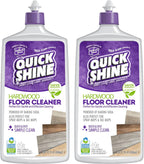 Quick Shine Hardwood Floor Cleaner 27oz, 2Pk| Use in Spray & Vac Mops| Removes Dirt & Scuff Marks| Ready-to-Use, Streak Free, No Rinse| Safer Choice Cleaner| Perfect for Gentle and Effective Cleaning