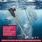 2000W Immersion Electric Submersible Water Heater with Temp Control & GFCI – Portable Heater for Hot Tubs, Above-Ground Pool, Inflatable Pool, Baptistry, Spa Tubs, Bathtubs & Swimming Pools