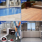 Triangle Scrub Brush Head — Aftermarket Replacement for 2‑Tank Snap‑On Spin Mop Systems, Outward‑Angled Bristles for Corners & Edges — Deep‑Clean Floor Brush, 1‑Pack