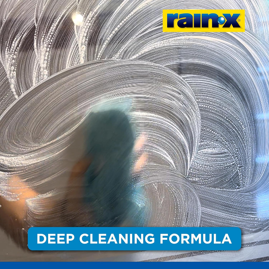 Rain-X 630544 X-Treme Clean Shower Door Cleaner, 12 Fl. Oz, Formulated To Glass Doors - Removes Soap Scum, Dirt, Hard Water Build-up, Calcium, Lime & Rust Stains (Pack of 2)