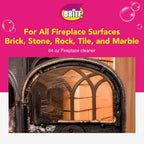 Quick ‘n Brite Fireplace Gel Cleaner for Brick, Stone, Rock, Tile, and Marble, Nonabrasive Fireplace Cleaner, Made in the USA, 64oz (Pack of 2)