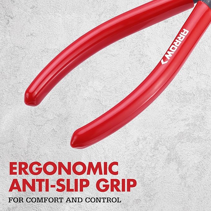 ARROW 6" Precision Wire Cutters - Spring Loaded Side Cutters, Ultra-Sharp Flush Cut Pliers, Diagonal Cutting Pliers with Non-Slip Handle for Jewelry Making, Crafts, Electronics, Zip Ties, DIY Models