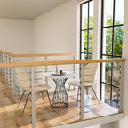 10-Pack Cable Railing Kit T316 Stainless Steel Adjustable Angle Cable Railing Hardware for Wood Posts, Black