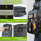 Small Tool Bag/pouch Organizer,Meter/EDC/Compact Tool Bag.Heavy Oxford cloth and large zipper,Suitable for various small tools.