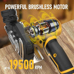 3" Cordless Cut Off Tool Compatible With DeWalt 20V MAX Battery(NO Battery) Mini Circular Saw Brushless Compact with 3" Blades,19000RPM,Removable Dust Cover for Metal/Wood/Tile/Plastic
