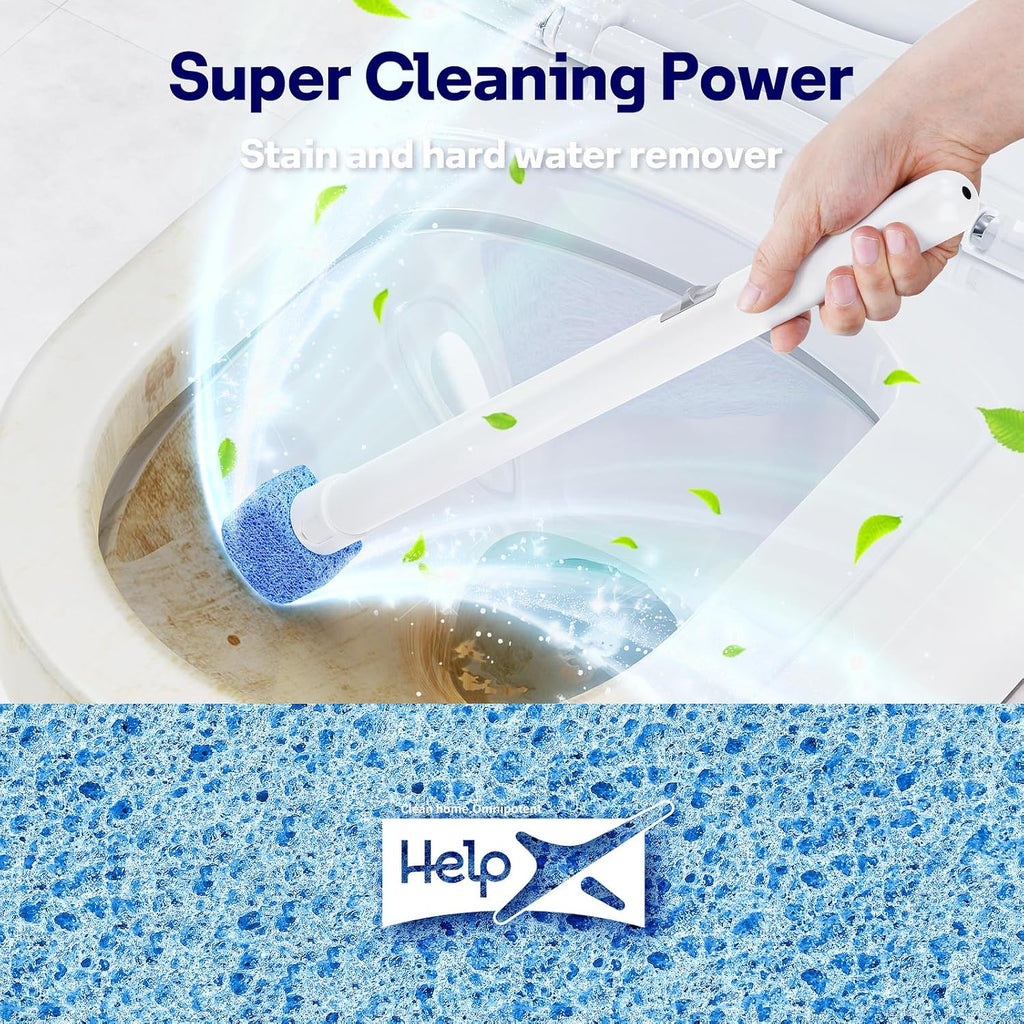 8 Pack in 2 Cans Pumice Stone Toilet Refills Heads,Replacement Pumice Toilet Bowl Cleaning, for Cleaning Toilets, Bathtubs, Grills, Swimming Pools, Sinks