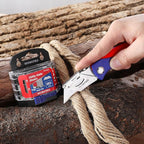 WORKPRO 50-Pack Utility Knife Blades with Dispenser, SK5 Steel Box Cutter, Standard Blades for Utility Knife Replacement