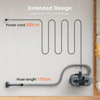 Upholstery Cleaner Machine - 13.5Kpa Suction Couch Cleaner Machine, Handheld Portable Carpet Cleaner with Self-Cleaning and 450W Motor for Pet Stain, Couch, Stair, Car and Area Rug (Grey)