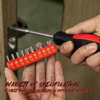 CARTMAN 39-Piece Home Tool Set Kit, Essential Household Hand Tools with Plastic Storage Case, Red