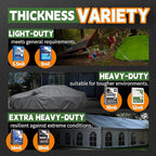 RAINDEWAY Small Waterproof Tarp 4x4 Feet (2 Pack),10.5 Mil Tarps Heavy Duty Waterproof with Metal Grommets and Reinforced Edges,UV Resistant,Durable,Green/Blue Tarp