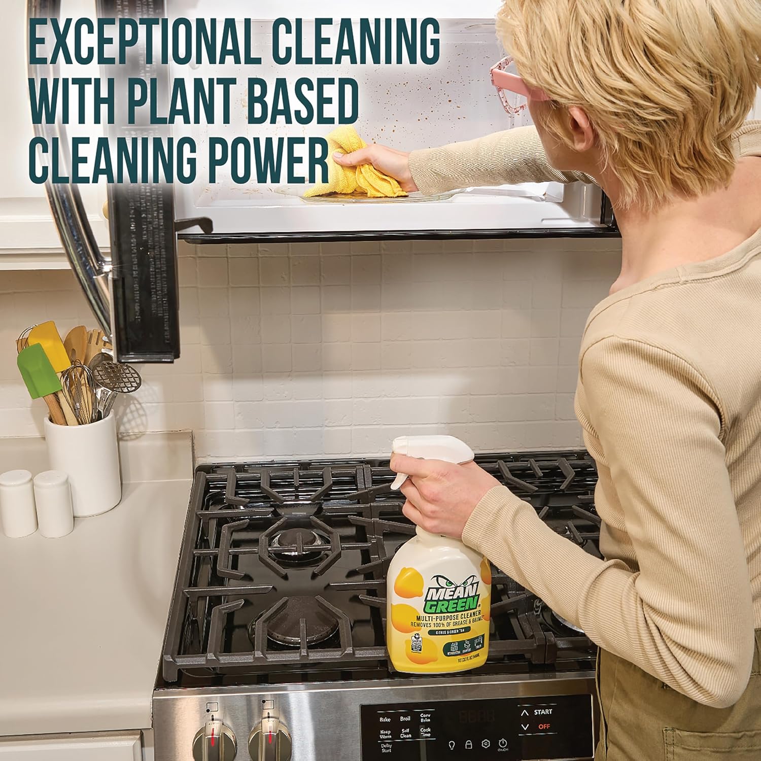 Mean Green Non-Concentrated Ready-to-Use Multi-Purpose Cleaner, Citrus & Green Tea, 32 Ounce
