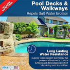 Natural Stone Sealer (Wet Look Matte Finish) Commercial Grade Outdoor Indoor Waterproof Grout Sealer Protects Pavers Pools Patios Decorative Landscape Stones (1 Gallon) H2800S