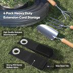 Garden Tool Organizer Wall Mount, 96 inches Tool Storage Rack with Adjustable Hooks, 600lbs Adjustable Heavy Duty Metal Hooks, Yard Shed Rack Holder System Hanging Rake Broom Mop Snowboard, Men Gift