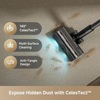 DREAME Cordless Stick Vacuum Cleaner Z30 Essential, 210AW Suction with Big Dust Cup, Up to 90 Mins, 99.99% Filtration Efficiency, HEPA H14 Filter, Dust Reveal Technology, Multi-Surface Vacuuming