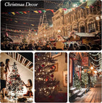 25 Pack C7 Clear Replacement Bulbs, 120V 5W Incandescent, C7 Christmas Lights, E12 Candelabra Base, Halloween Bulbs Warm White for Patio Outdoor String Lights Decor, Night Light