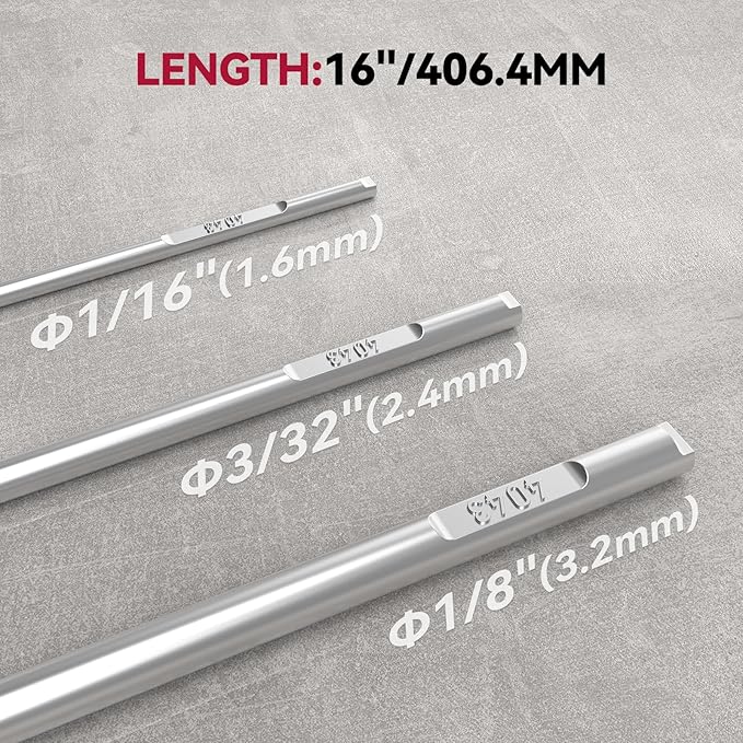 ARCCAPTAIN Aluminum TIG Welding Rod ER4043, Welding Wire Filler Rod, 3/32" X 16", 5LB