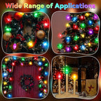 25 Pack Twinkle Christmas Replacement Bulbs, 7W Random Blinking Light Bulbs for Christmas String Light, Nightlights(Colorful,C9,E17 Intermediate Base)