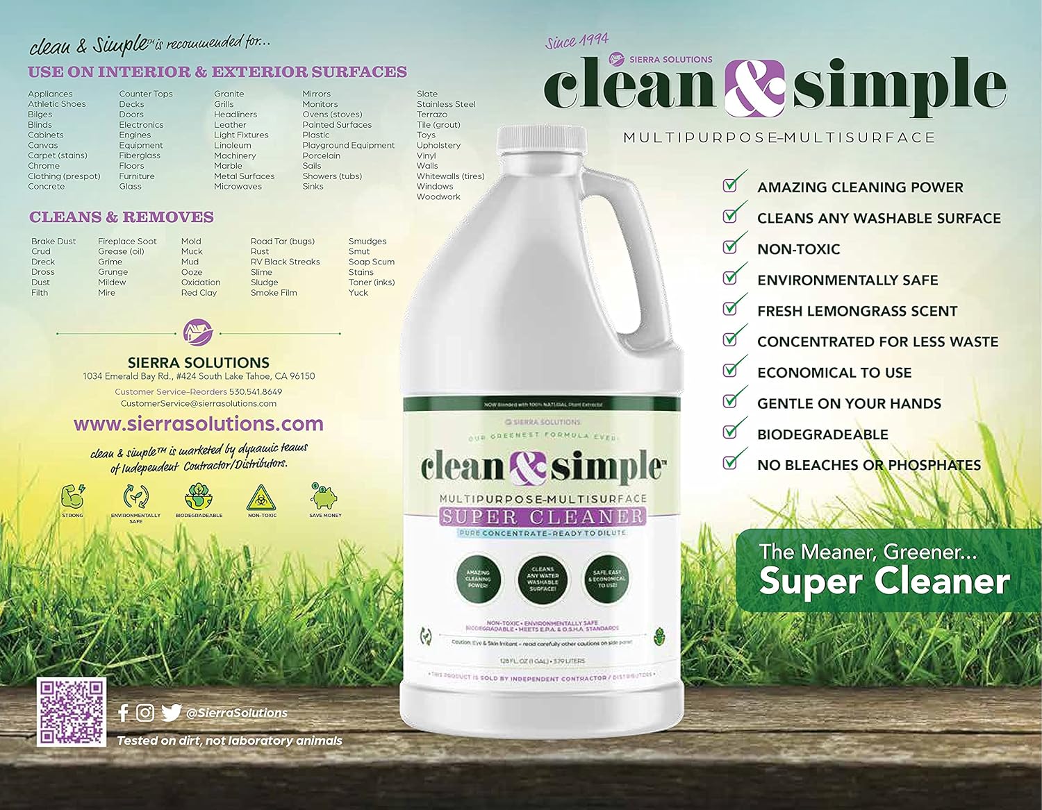 All-Purpose | Household Cleaner | clean & simple™ SUPER CLEANER concentrate (165)
