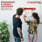 16-Inch Torpedo Level Magnetic - Heavy-Duty Box Leveler Tool with 3 Vials 45,90,180 - Aluminum Alloy Magnetic Level Tool - Lightweight and Sturdy Plumbing Level for Professionals