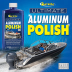 STAR BRITE Ultimate Aluminum Polish - Add a Deep Protective Shine, Remove Light Oxidation & Preserve Restored Finish - Marine Grade for Pontoons, Jon Boats & Canoes 16 OZ (087616)