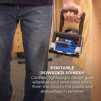 Kreg Rebel 20V Ionic Drive Pocket-Hole Joiner Kit - With 20V Blue Ion Charger & 2Ah Battery Pack - Precision Joinery Tool for Woodworking & Carpentry - Accessible Woodworking Tools - KPTBRB100A