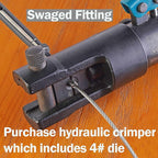 1/8 inch T316 Stainless Steel Adjustable Angle Single-Screw Cable Railing Kit/Hardware for Wood Posts，Marine Grade (10 Pairs)