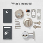 Level Lock+ Deadbolt Smart Lock - World's Smallest Smart Lock Plus Apple Home Keys - Level App for iOS & Android - Works with Apple Home (Satin Nickel)