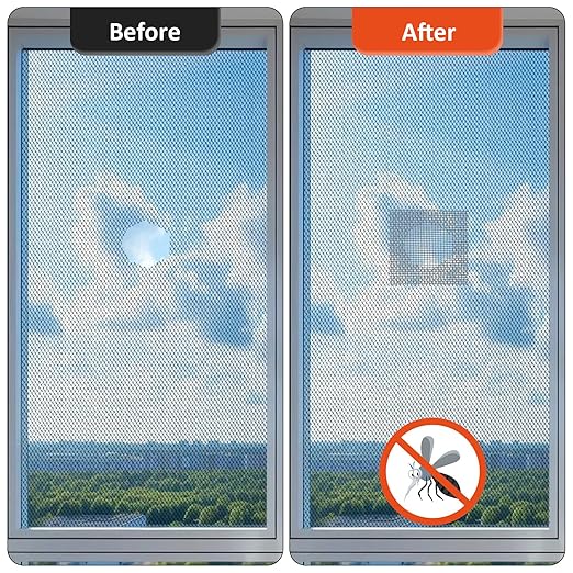 Grey Screen Repair Tape, 2" X 180" (15FT) Window Screen Door Repair Kit, Strong Adhesive Fiberglass Patch Tape Mesh