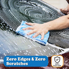 FIXSMITH Microfiber Cleaning Cloth, Pack of 12, Shop Towels Bulk, Microfiber Towels for Cars, Lint Free, Scratch-Free Cleaning Cloths, Cleaning Rags for Housekeeping, 11.5 x 11.5 inch