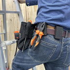 MUTUACTOR 1 PCS Magnetic Tool Belt Clip,Anti-Slip Heavy-Duty Magnetic Mount Tool Belt Holster,Quickly Access Rubber Coated Magnetic Belt Clip for Organizing Screwdrivers Hammers Wrenchs