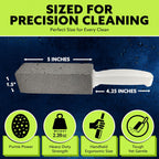 PUMIE Pumice Stone Toilet Bowl Cleaner (1-Pack) - Heavy Duty Scouring Stick for Toilet - Pumice Stone for Cleaning Rings, Bowls, Hard Water Stains, Lime, Rust, Sink - Includes Handle for Easy Use