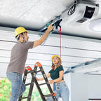 Ladder, A Frame 5 Step Ladder Extension, 17 Ft Anti-Slip Multi Position Ladder, Storage Folding Ladder, 330 lbs Security Load Telescoping Aluminum Ladders for Stairs Home Indoor Outdoor Roof