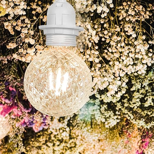 Plug in Pendant Light Cord Kit - UL 20Ft Lamp Cord with On/Off Switch and Bulb Socket E26 E27, White Extension Electric Wire for DIY Hanging Lanterns, 1 Pack