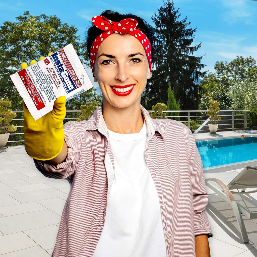 Stain Remover - 20 Pack REFILL for Larger Areas - Indoor/Outdoor Ceiling, Wall, Bathroom, Roof, PVC Fence, Patio Furniture, Vinyl, Concrete & More