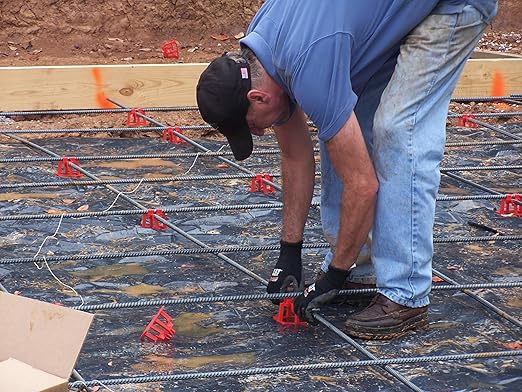 Hercules 1-1/2" Rebar Chair - (50 Count) Superior Strength & Quality Concrete Snap Rebar Chair For #4 Rebar