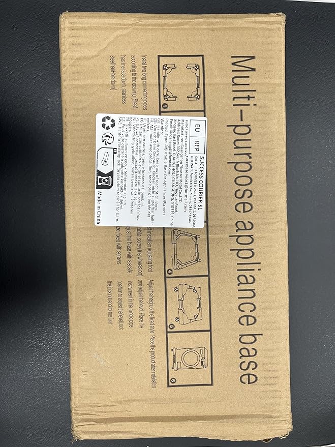 W B D WEIBIDA Appliance Dolly Cart with 4 Locking Twin Wheels Mini Fridge Stand Adjustable Furniture Mover Mobile Roller Base for Washing Machine, Dryer, Refrigerator, Laundry Pedestal