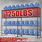 REIBII 69.8" W Storage Shelves 1250LBS Wire Shelving Unit 4 Tier Metal Shelving for Storage Rack Shelves Adjustable Heavy Duty Garage Shelf Pantry Shelves Kitchen Shelving, 69.8"Wx15.8"Dx62.9"H,Black