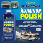 STAR BRITE Ultimate Aluminum Polish - Add a Deep Protective Shine, Remove Light Oxidation & Preserve Restored Finish - Marine Grade for Pontoons, Jon Boats & Canoes 16 OZ (087616)