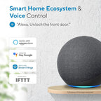 ULTRALOQ U-Bolt Smart Lock with WiFi Bridge, 6 in 1 Keyless Entry Door Lock with App Remote Control, Backlit Keypad, Auto Unlock, Smart Deadbolt Front Door, ANSI Grade 1, 1 Year Battery, Satin Nickel