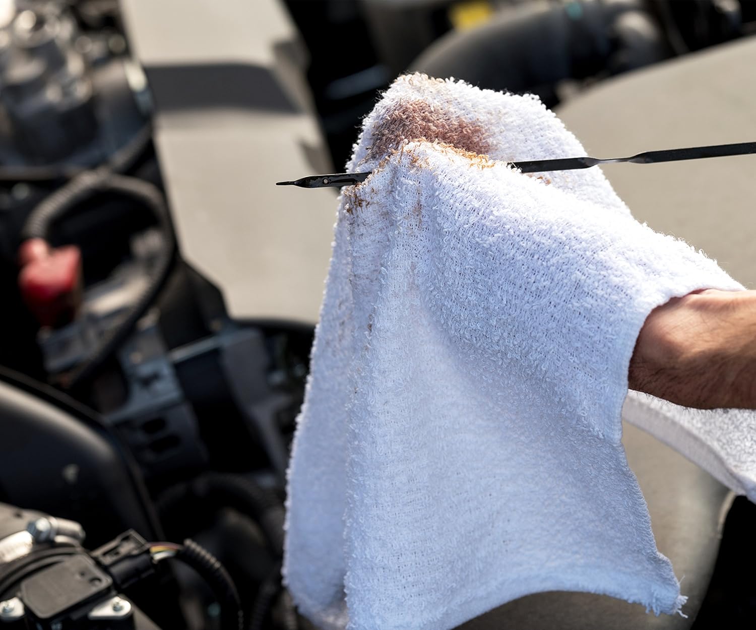 S&T INC. Multipurpose Cotton Terry Cleaning Towels for Home, Car, Automotive, and Garage Cleaning Supplies, 14 Inch x 17 Inch, White, 24 Pack