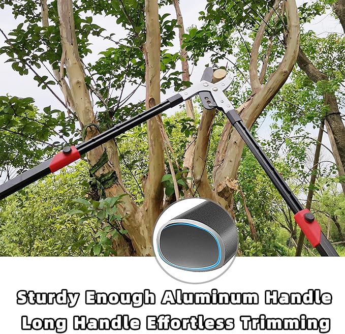 Loppers Branch Cutter Heavy Duty Tree Trimmer, Extendable 28-41" Tree Pruner with Compound Action, Tree Cutter with 2 Inch Clean Cut Capacity Chop Thick Branches Effortlessly