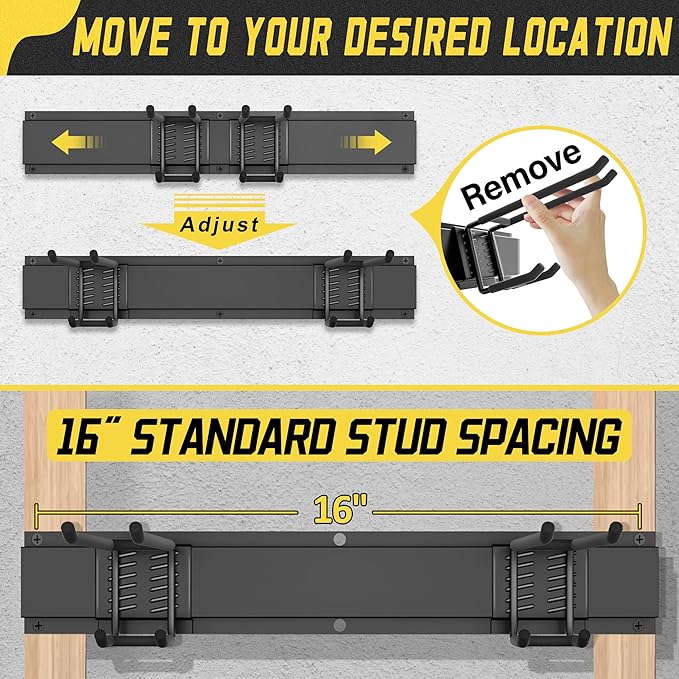 Garage Wall Organizer,21Pack Carries 1200 lbs,Garden Tool Organizer 99in With Large Storage Space,Easy Assembly, Sturdy Design,for Efficient Tool Storage Garage Organization