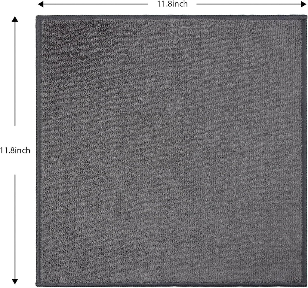 Tricol Clean 12 Pack Microfiber Cleaning Cloth 11.8x11.8inch - Streak-Free, Reusable Wipes for Glass, Kitchen, Car, Dusting - Absorbent & Lint-Free (Mixed 4 Colors, 12 x 12 in)