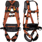 Malta Dynamics Warthog Comfort MAXX - Safety Harness for Construction – Fall Protection Equipment with Removable Belt and Lumbar Support, Side D-Rings, and Padding, OSHA & ANSI Compliant (3XL)
