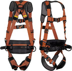 Malta Dynamics Warthog Comfort MAXX - Safety Harness for Construction – Fall Protection Equipment with Removable Belt and Lumbar Support, Side D-Rings, and Padding, OSHA & ANSI Compliant (XXL)